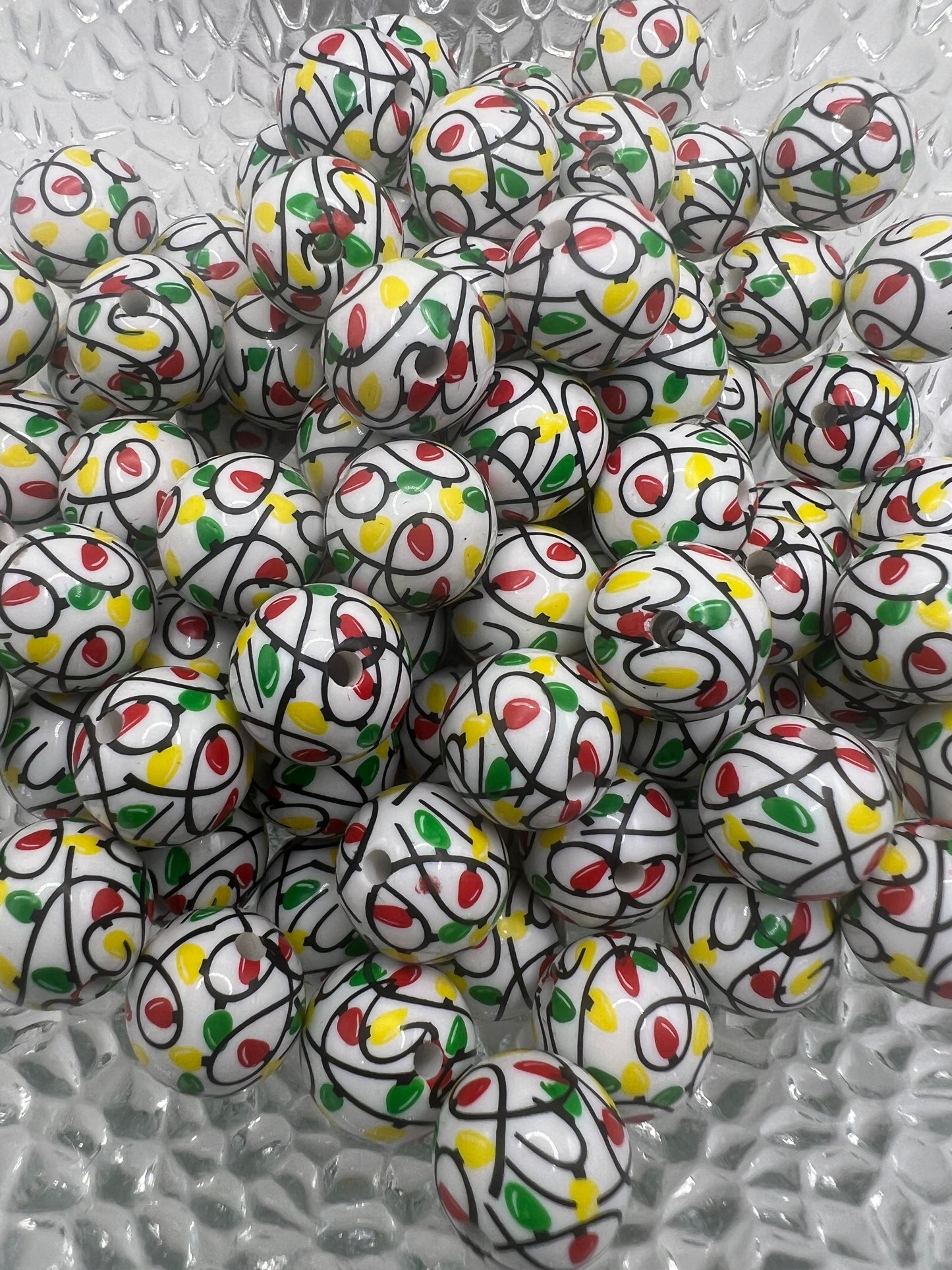 Christmas Lights 16mm Bead