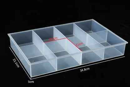 8-Compartment Plastic Tray