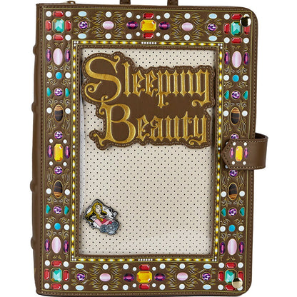 Sleeping Beauty Story Book Pin Collector Backpack