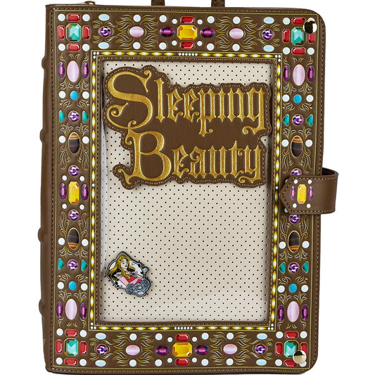 Sleeping Beauty Story Book Pin Collector Backpack