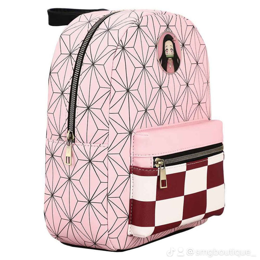 Demon Slayer Nezuko Metal Badge Mini-Backpack