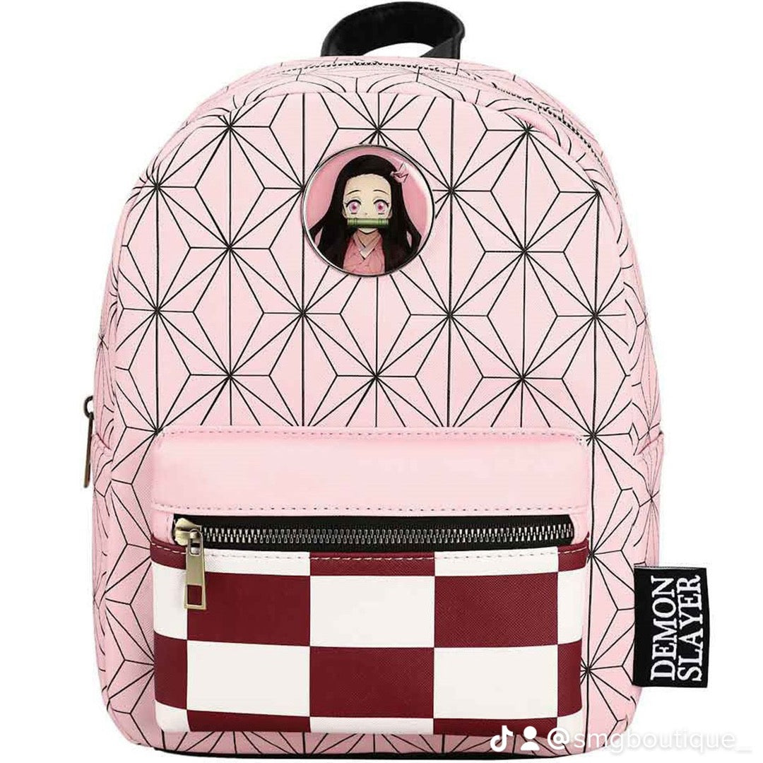 Demon Slayer Nezuko Metal Badge Mini-Backpack